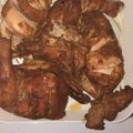Haniya Khan's cooksnap of when they made Spicy Chicken Chargha.