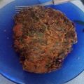 El cooksnap de Lu Casco cuando hizo Tortilla de Tallos y Hojas de Betarraga (Remolacha).