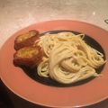 El cooksnap de Carmen Hernández Rojas cuando hizo Spaghetti en salsa blanca.