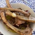 El cooksnap de Marieta cuando hizo Chuletas de cordero mallorquín fritas con ajos, laurel, oliva virgen.