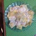 El cooksnap de Gabriel Mernes cuando hizo Salsa blanca al champignon.