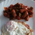 El cooksnap de Cristina Lopez Martinez cuando hizo Salchichas frescas con judías verdes guisadas.