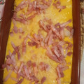 El cooksnap de Priscila cuando hizo Coliflor al horno con cúrcuma y bacon.