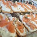 El cooksnap de Aida Cocina cuando hizo Canapé de salmón, queso crema y miel.