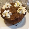 El cooksnap de Daniela Carrasco Olmos cuando hizo Brownie sin gluten sin lácteos y sin azúcar al microondas.