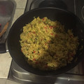 El cooksnap de Gabriel Ferrari cuando hizo Risotto con hongos al wok.