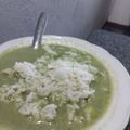 El cooksnap de Juan David Berrio Guerra cuando hizo Crema de espinaca.