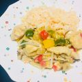 El cooksnap de yenit julia tajiri cuando hizo Pollo Salteado  con Verduras (al estilo chino).