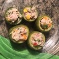 El cooksnap de Mely Reyes cuando hizo Calabacitas rellenas de atún.