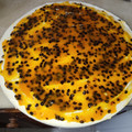 El cooksnap de flavia pintos cuando hizo Cheesecake frío de salsa de frutillas.