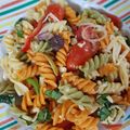 El cooksnap de Marianela Torres cuando hizo Fideos con salsa express o ensalada de pasta.