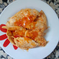 El cooksnap de Sara PA cuando hizo Pollo con salsa de naranja.