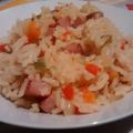 El cooksnap de Betsabé Irene Valor Cásseres cuando hizo Arroz con Vegetales y Salchichas.