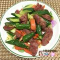 棠棠 的 香菇四季豆炒香腸～剩菜再製食記 cooksnap