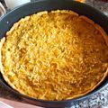 El cooksnap de Clari cuando hizo Tarta de puerro y cebolla.