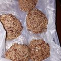 El cooksnap de Brune cuando hizo Riquísimas Hamburguesas de lentejas! Vegetarianas 🍔.