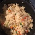 El cooksnap de Alba López cuando hizo Arroz blanco con un toque de color.