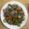 王聖芳 的 小黃瓜炒雪花肉片 cooksnap