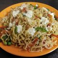 Sukla Sil's cooksnap of when they made ভেজিটেবল ম্যাগি (vegetable maggi recipe in bengali).