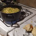 El cooksnap de Daniel Arellano cuando hizo Sopa de verdura con pollo.