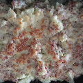 El cooksnap de Sara Lopez cuando hizo Coliflor con bechamel de jamón.