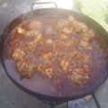 El cooksnap de Mily Molina cuando hizo Pollo al disco con cerveza negra🍺🍗🍽️.