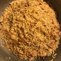 El cooksnap de Anaiss Santiago Diaz cuando hizo Arroz con cebolla y tocineta (bacon - tocino).