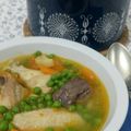 Bérczi Róbert Cooksnap-ja, amikor elkészítette a(z) Zöldborsó ragu leves recept receptet.