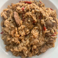El cooksnap de Emy cuando hizo Arroz con higadito de pollo!!.