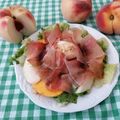 il Roberta Guidetti quando ha preparato Insalata estiva pesche e speck