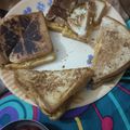 Navya Jain 's cooksnap of when they made Sev namkeen veg sandwich.