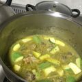 El cooksnap de Claudia Rojas cuando hizo Chilito verde con costillitas de cerdo.