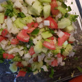 El cooksnap de Monita Ramirez cuando hizo Ceviche de coliflor.