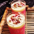 Priya vishnu Varshney का कुकस्नैप जब उन्होंने चॉकलेटी क्रिमी मैंगो शेक (Chocolatey creamy mango shake recipe in Hindi) बनाया था।