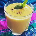 Diksha 's cooksnap of when they made Raw mango tangy and sweet Lassi.