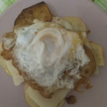 El cooksnap de Elías Méndez cuando hizo Huevos estrellados con jamón ibérico.