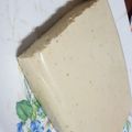 El cooksnap de Karina Camps cuando hizo Queso de garbanzo.