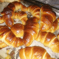 El cooksnap de Maria Meza cuando hizo Medias lunas o Croissant masa casera / rellenos de dulce de leche.