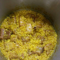 El cooksnap de Gema Moreno cuando hizo Arroz con costillas en caldo de cocido madrileño.