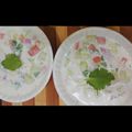 Richa Mohan का कुकस्नैप जब उन्होंने सलाद रायता (salad raita recipe in Hindi) बनाया था।