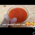 Cooksnap dari Ariesta Widaningrum untuk resep Saos sambal / saus sambal homemade enak 👍😋