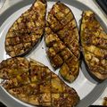 M's cooksnap of when they made Miso-glazed Roast Aubergine.