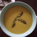 El cooksnap de Paola cuando hizo Crema de espárragos.