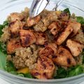 El cooksnap de Irene-Guirao cuando hizo Ensalada de quinoa con pollo, mango y canónigos.