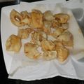 El cooksnap de Ana T López M cuando hizo Rabas en tempura.
