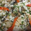 El cooksnap de beatrizcuycoll cuando hizo Arroz blanco con champiñones y gambas.