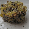 El cooksnap de Virginia cuando hizo Timbal de patata, piquillo, morcilla y manzana gratinado.