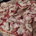 El cooksnap de Pao Estay Friz cuando hizo Pizza grez con masa de pollo.