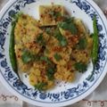 chef Nidhi Bole's cooksnap of when they made મેથી મકાઈ ઢોકળા (Methi Corn Dhokla recipe in Gujarati).