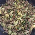 El cooksnap de Alexis ureña cuando hizo Picadillo de chayote y carne molida.